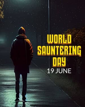 World Sauntering Day Instagram Post