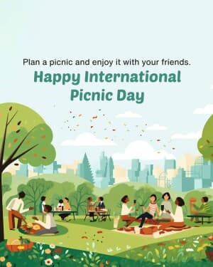 International Picnic Day poster