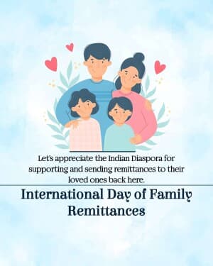 International Day of Family Remittances poster