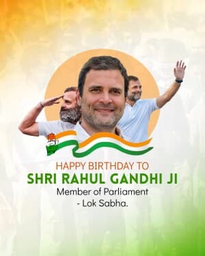 Rahul Gandhi Birthday graphic