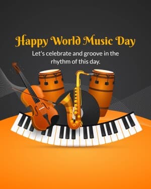 World Music Day event poster