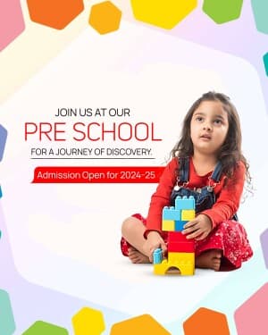 Pre Primary School flyer