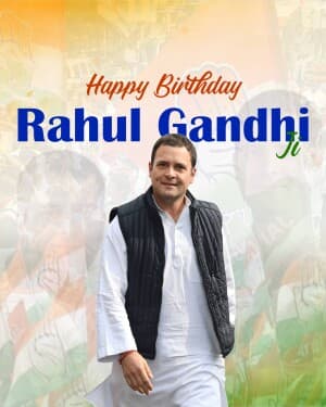 Rahul Gandhi Birthday illustration