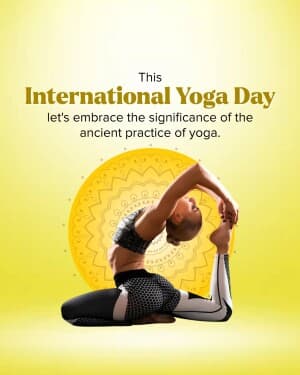 International Yoga day flyer
