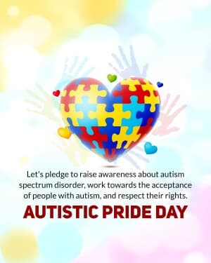 Autistic Pride Day post
