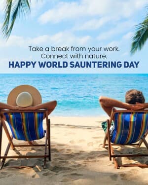 World Sauntering Day graphic