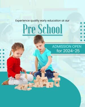 Pre Primary School poster