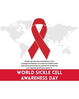 World Sickle Cell Awareness Day flyer