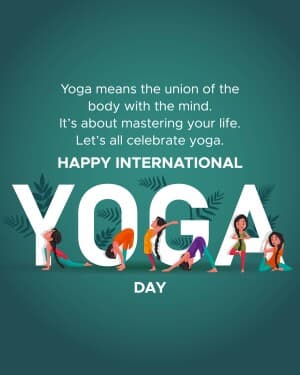 International Yoga day graphic