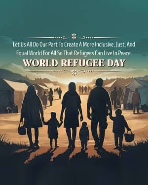 World Refugee Day flyer