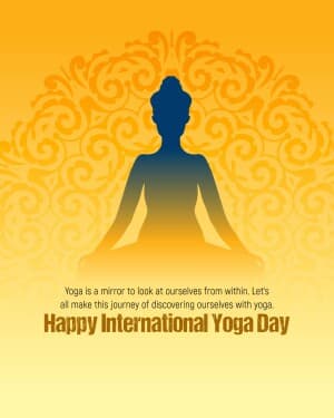 International Yoga day event advertisement