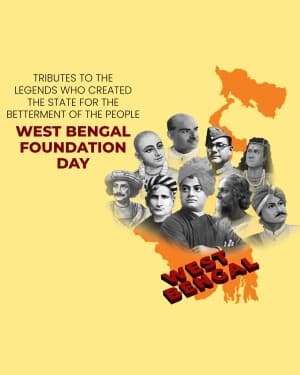 West Bengal Foundation Day banner