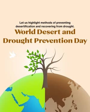 World Desert and Drought Prevention Day banner