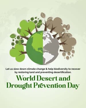 World Desert and Drought Prevention Day post