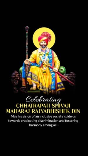 Insta Story - Shivaji Maharaj Rajyabhishek Din event poster