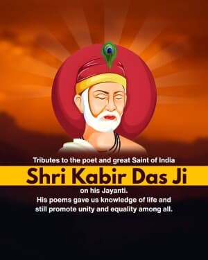 Kabirdas Jayanti flyer