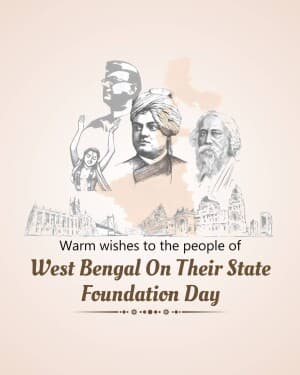 West Bengal Foundation Day flyer