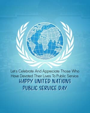 United Nations Public Service Day poster