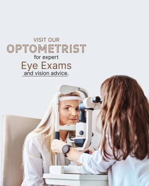 Ophthalmologist marketing poster