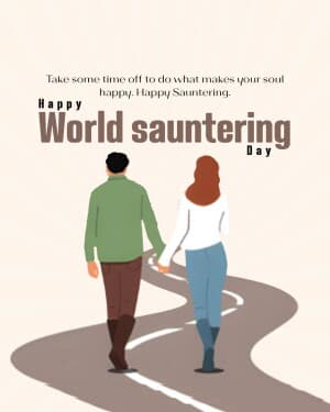 World Sauntering Day post