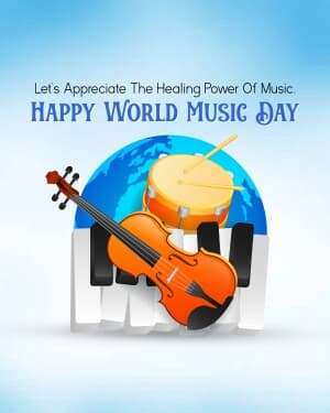 World Music Day post