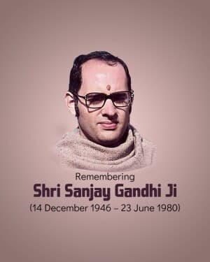 Sanjay Gandhi Punyatithi video