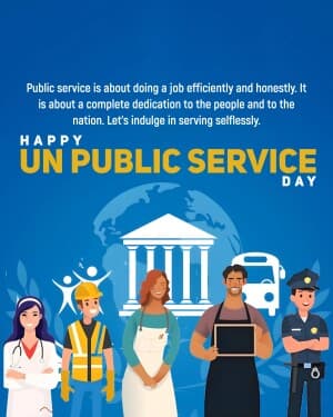 United Nations Public Service Day banner