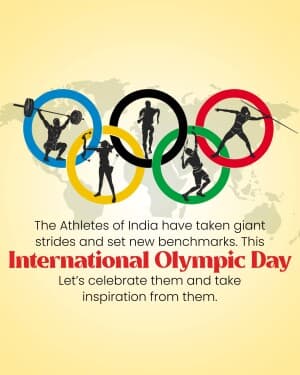 International Olympic Day event poster