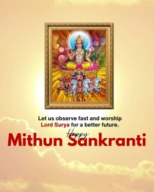 Mithun Sankranti event poster
