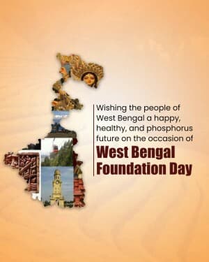 West Bengal Foundation Day illustration