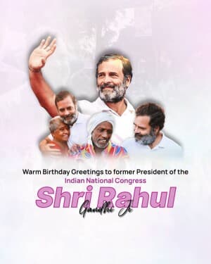 Rahul Gandhi Birthday image