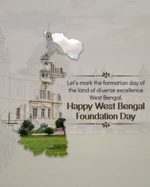 West Bengal Foundation Day event poster