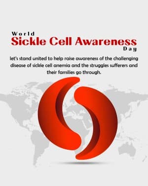 World Sickle Cell Awareness Day event poster