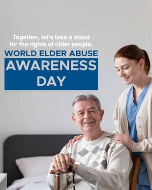 World Elder Abuse Awareness Day event poster