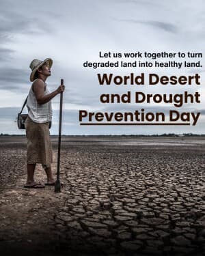 World Desert and Drought Prevention Day poster