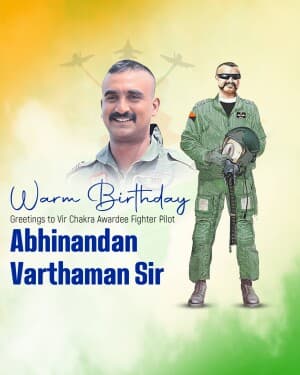 Abhinandan Varthaman Birthday poster