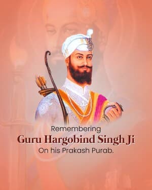 Guru Hargobind Sahib Ji Parkash Purab image