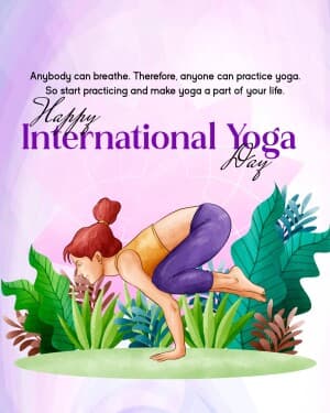 International Yoga day poster