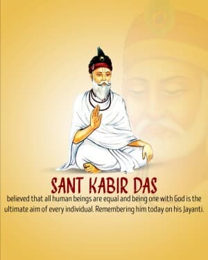 Kabirdas Jayanti event poster