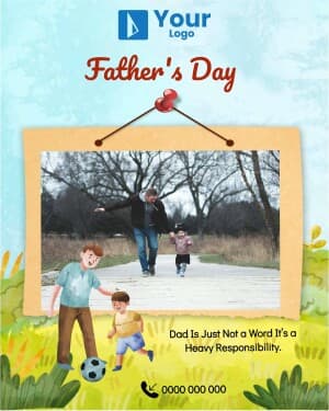Father's Day Templates Facebook Poster