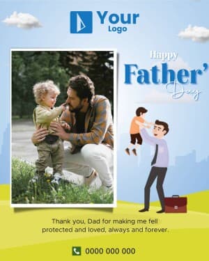 Father's Day Templates facebook ad banner