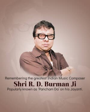 R D Burman Jayanti graphic