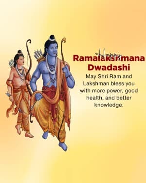 Ramalakshmana Dwadashi flyer