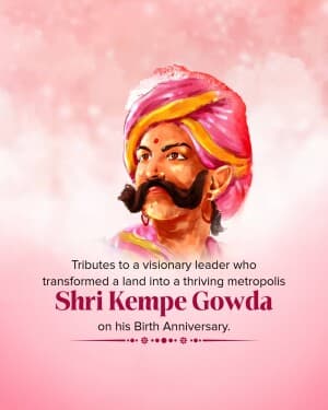 Kempe Gowda Janm Jayanti flyer