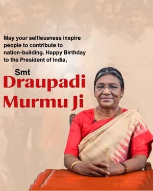 Draupadi Murmu Birthday post