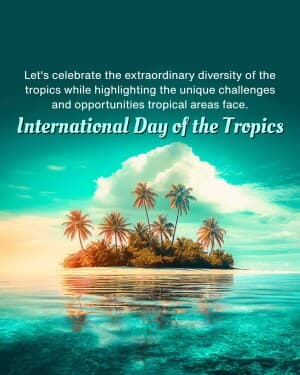 International Day of the Tropics flyer