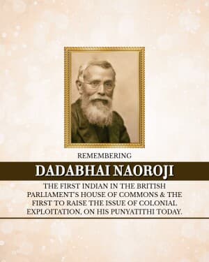 Dadabhai Naoroji Punyatithi graphic