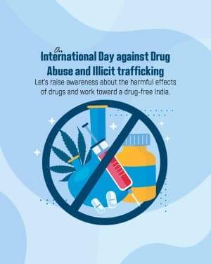 International Day Against Drug Abuse and Illicit Trafficking poster