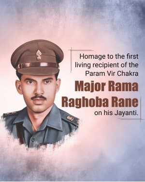 Major Rama Raghoba Rane jayanti image