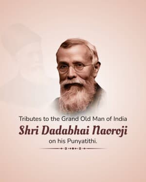 Dadabhai Naoroji Punyatithi flyer